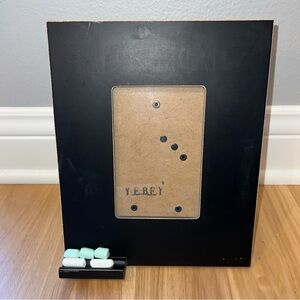 Chalkboard Photo Frame 10" x 8" Holds a 4"x6" Photo blemish at Top Left